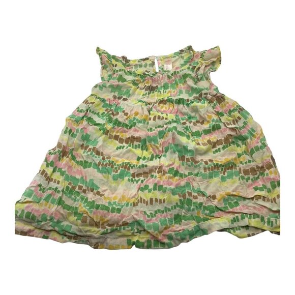 Cherokee Toddler Girls Multicolor Printed Dress Ruffled Sleeves Size 2T Sundress - Picture 9 of 12